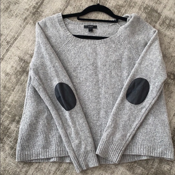 J. Crew Wool Sweater with Patches x 2 - Picture 2 of 7